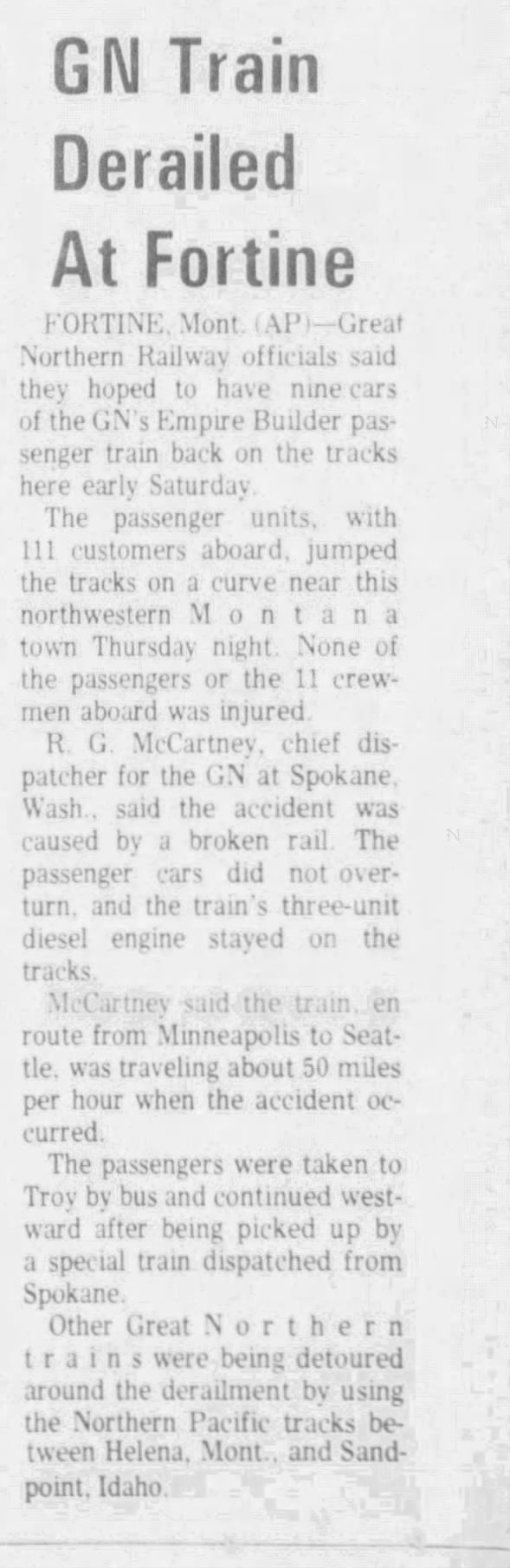 Clipping from The Missoulian